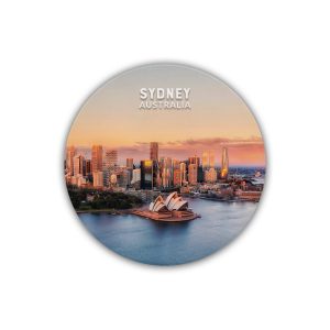 Ceramic Coaster Round Sydney Sunset