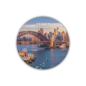 Ceramic Coaster Round Sydney Harbour Bridge