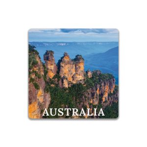 Ceramic Coaster Square Australia Blue Mountains