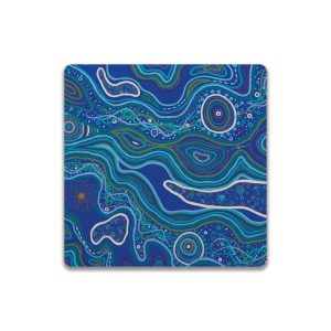 Ceramic Coaster Square Sherry Johnstone Cosmic Creation