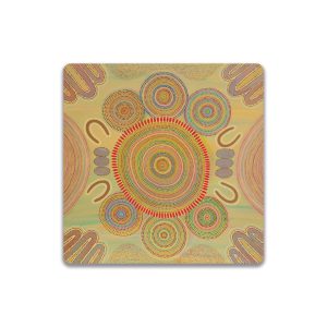 Ceramic Coaster Square Sherry Johnstone Ceremony
