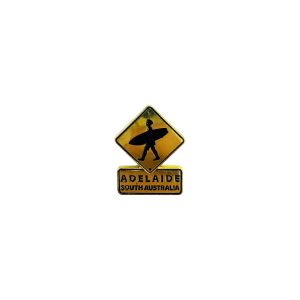 Pin Enamel Adelaide Roadsign Surfer