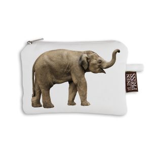 Purse Organic Cotton White Elephant