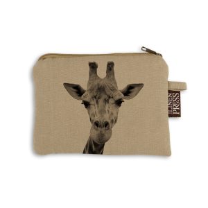 Purse Organic Cotton Beige Giraffe Head
