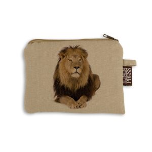 Purse Organic Cotton Beige Lion