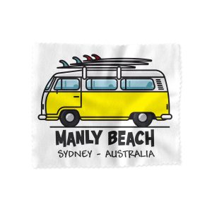 Lens Cloth Manly Beach Yellow Kombi