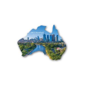 Sticker Vinyl Map Melbourne Yarra River