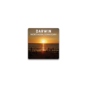 Ceramic Magnet Square Darwin Sunset Mindil Beach