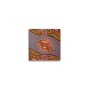 Ceramic Magnet Square Sherry Johnstone Spirit of the Land Kangaroo