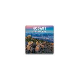 Ceramic Magnet Square Tasmania Mt Wellington Lookout