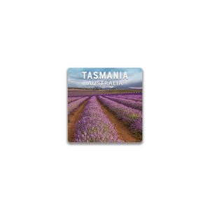Ceramic Magnet Square Tasmania Lavender