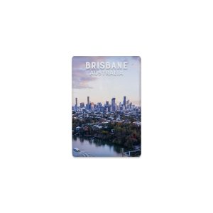 Ceramic Magnet Rectangle Brisbane City Aerial
