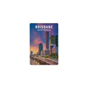Ceramic Magnet Rectangle Brisbane Sunset