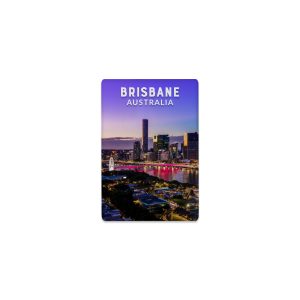 Ceramic Magnet Rectangle Brisbane Night