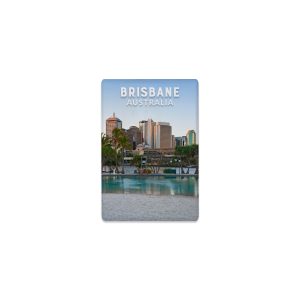 Ceramic Magnet Rectangle Brisbane Streets Beach