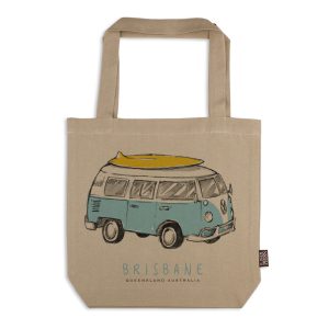 Tote Bag Organic Cotton Beige Side Kombi Brisbane