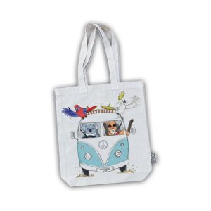 Tote Bag Cotton Sunshine Coast Kombi Animals