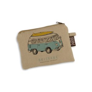 Purse Organic Cotton Beige Side Kombi Brisbane