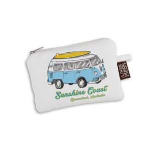 Purse Organic Cotton White Sunshine Coast Side Kombi