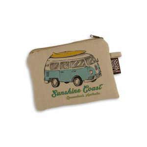 Purse Organic Cotton Beige Sunshine Coast Side Kombi
