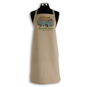 Apron Organic Cotton Beige Sunshine Coast Side Kombi
