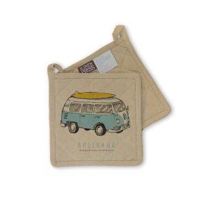 Pot Holder Organic Cotton Beige Side Kombi Brisbane
