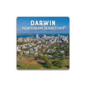 Ceramic Coaster Square Darwin Aerial