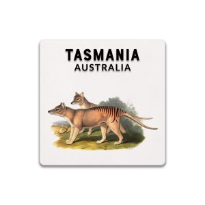 Ceramic Coaster Square Tasmanian Tiger