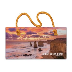 Ceramic Plaque Rectangle Great Ocean Road Twelve Apostles Sunset
