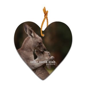 Ceramic Plaque Heart Great Ocean Road Kangaroos
