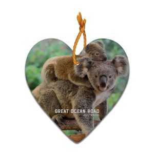 Ceramic Plaque Heart Great Ocean Road Koalas