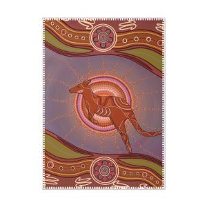 Tea Towel Microfibre Sherry Johnstone Spirit of the Land Kangaroo