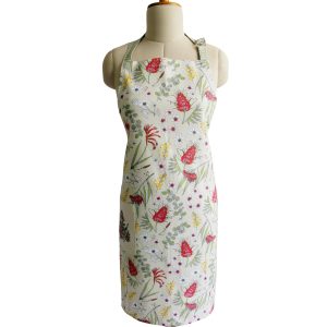 Apron Organic Cotton Native Floral