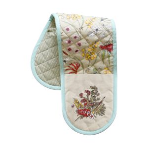 Double Mitt Organic Cotton Native Floral