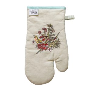 Single Mitt Organic Cotton Native Floral