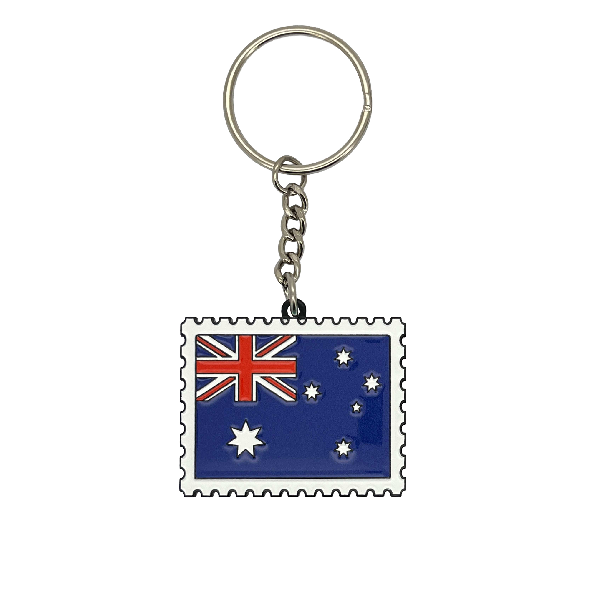 Keyring Enamel Stamp Aus Flag