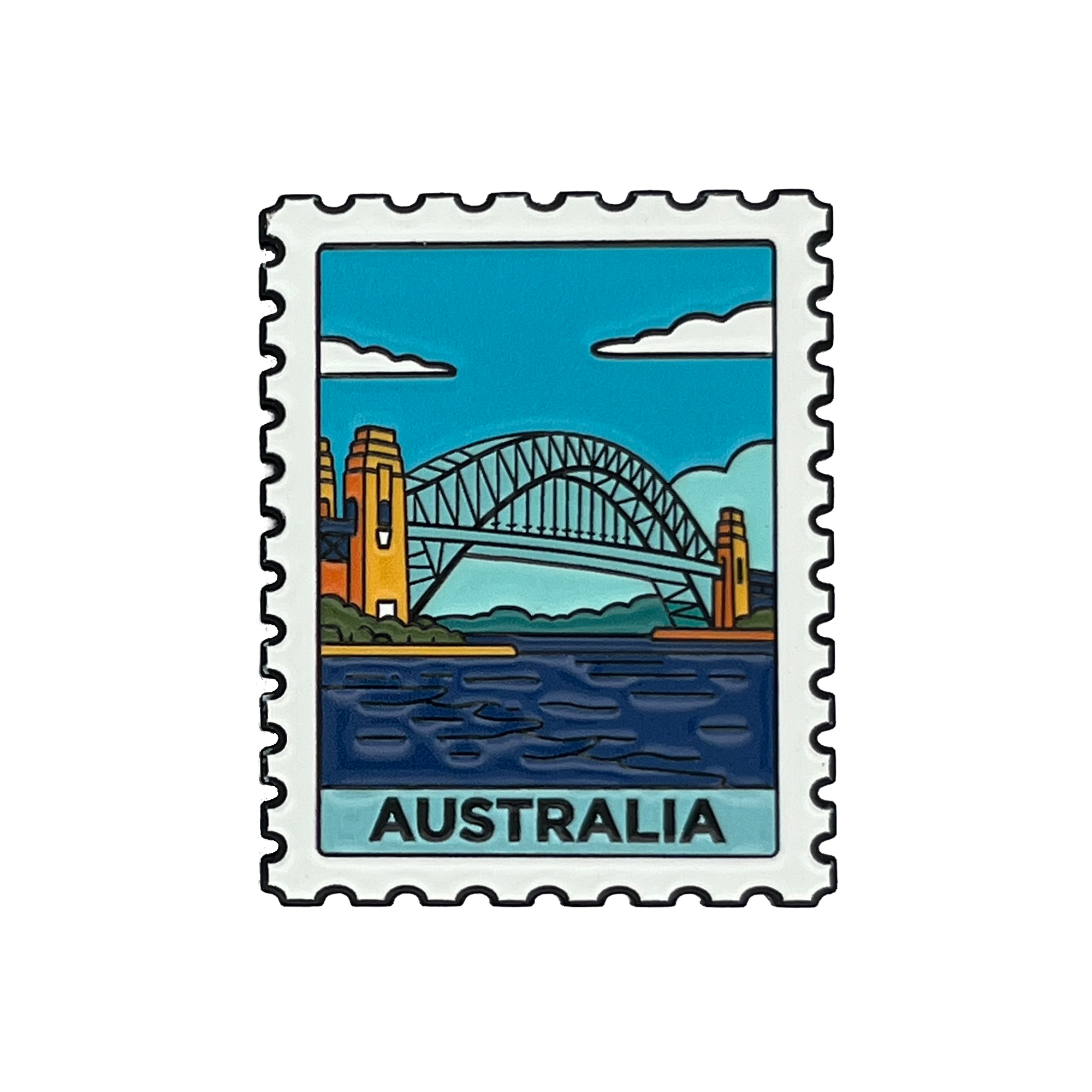 Magnet Enamel Stamp Sydney Harbour Bridge