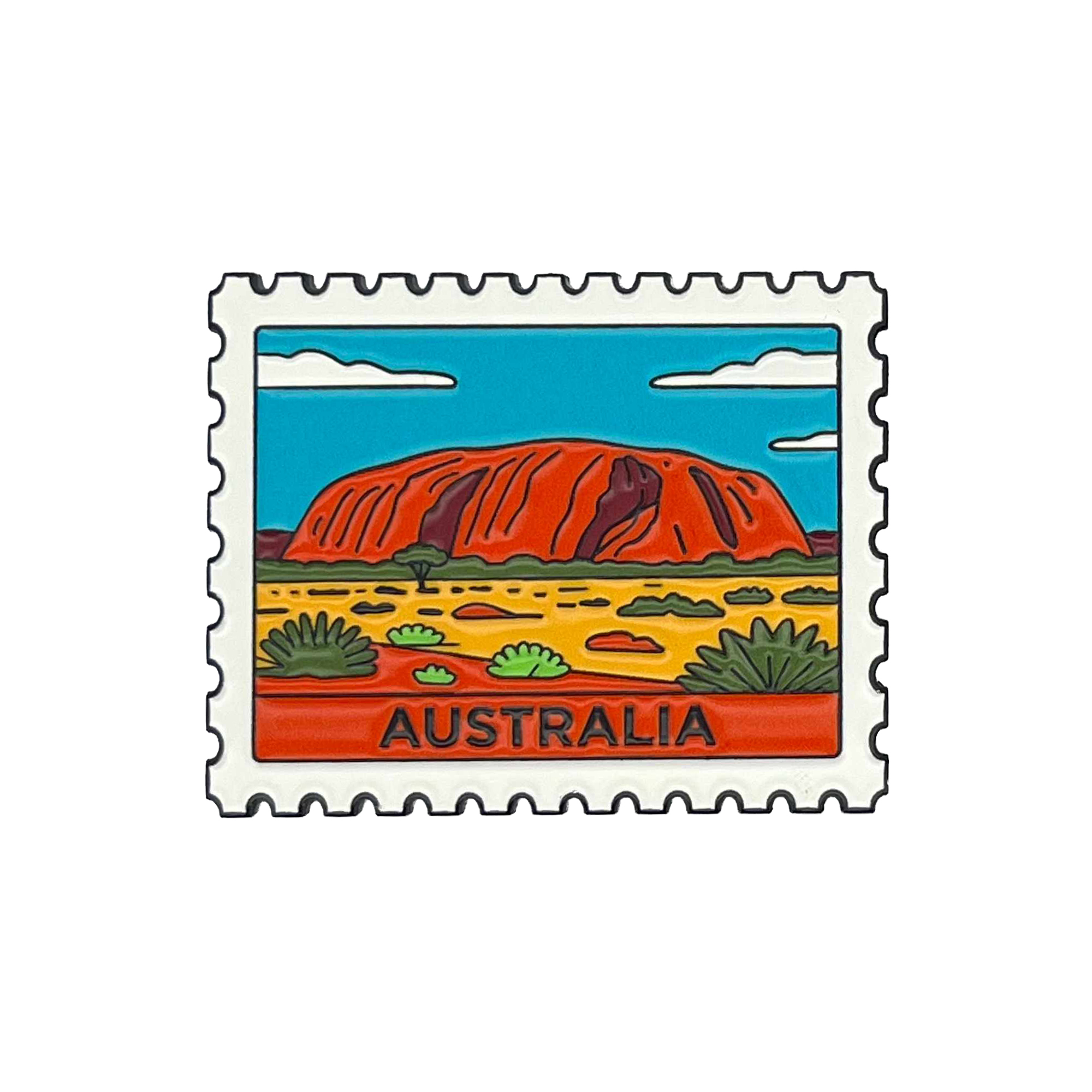Magnet Enamel Stamp Uluru